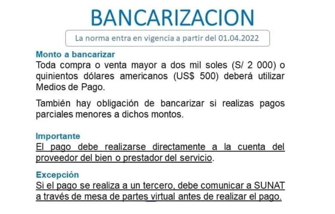 BANCARIZACION